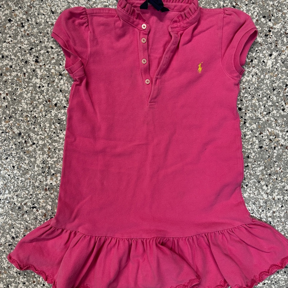 Ralph Lauren Fuchsia Kids Polo Dress